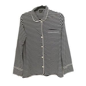 J. Crew Dreamy Pajama Set - Navy Stripe